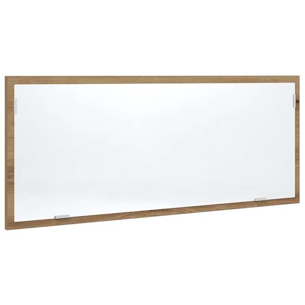 vidaXL Kylpyhuoneen LED-peili tammi 100x8,5x37 cm tekninen puu