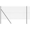 vidaXL Ketjuaita Maapohjakorjaus 25 x 1 m PVC-pinnoitettu ter&auml;s Harmaa