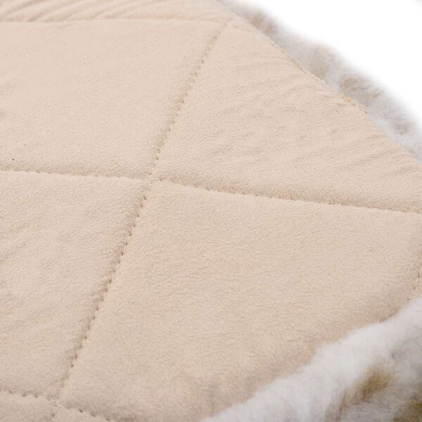 vidaXL Tuolinpehmusteet 2 kpl ruskea melange 40x40cm aito lampaannahka