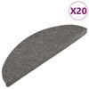 vidaXL Porrasmatot Itsekiinnittyv&auml;t 20 kpl Harmaa 56x17x3 cm