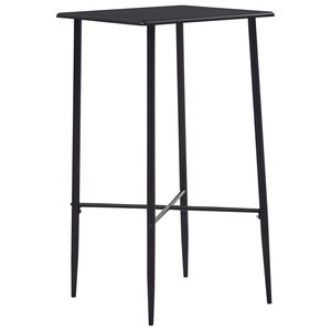 vidaXL Baarip&ouml;yt&auml; musta 60x60x111 cm MDF