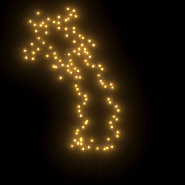 vidaXL Jouluvalokoriste meteori piikeillä 115 LED-valoa 89 cm