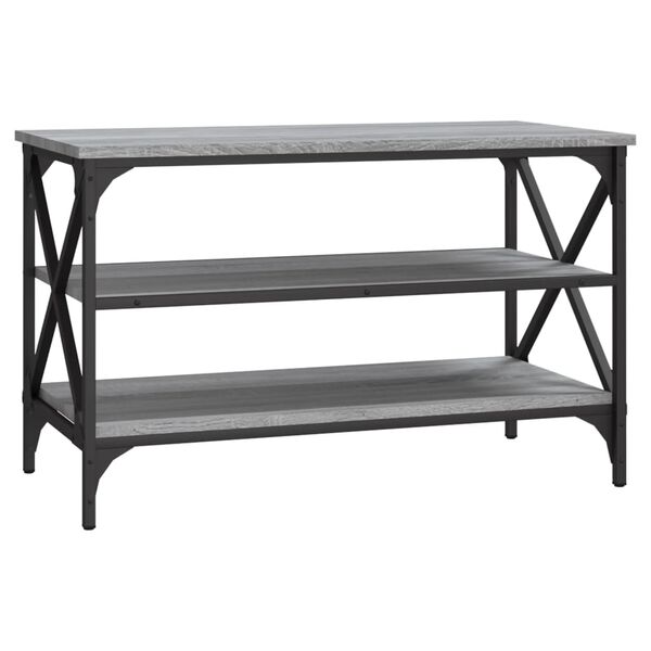 vidaXL TV-taso harmaa Sonoma 80x40x30 cm tekninen puu