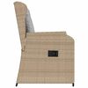 vidaXL Puutarhapenkki 2 pcs Beige polyrottinki