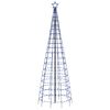 vidaXL LED joulukuusi piikeillä 570 sinistä LED-valoa 300 cm