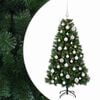 vidaXL Tekokuusi ja joulupallo 120 cm 150 LEDi&auml; L&auml;mpim&auml;n Valkoinen