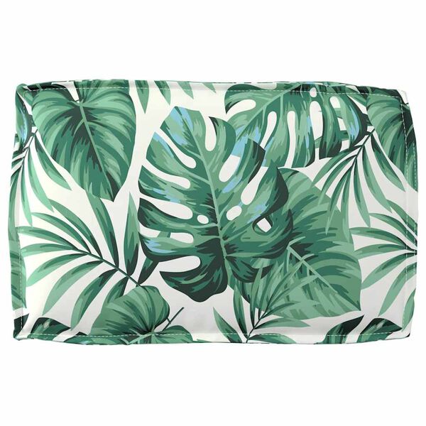 vidaXL Kuormalavatyyny selkänojalle Lehtikuvio 60 x 40 x 12 cm