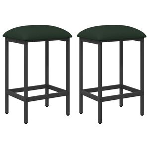 vidaXL Baarijakkara 2 kpl Tummanvihre&auml; 40 x 32 x 74 cm Tekninen puu
