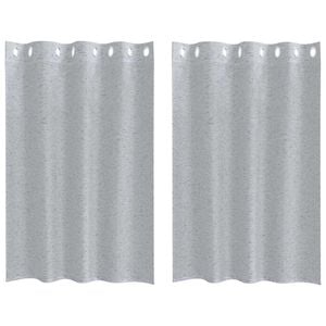 vidaXL Verhosatiini 2 pcs Tumma harmaa 140 x 140 cm Polyesteri