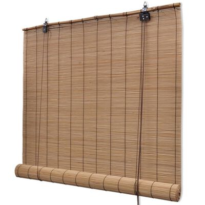 vidaXL Ruskeat bambu rullaverhot 120 x 220 cm