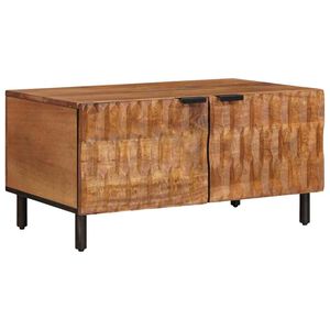 vidaXL Sohvap&ouml;yt&auml; Ruskea 80 x 50 x 40 cm Kiinte&auml; mango puu