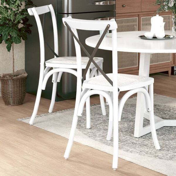 vidaXL Ristiselk&auml;iset tuolit 2 kpl t&auml;ysi py&ouml;kki