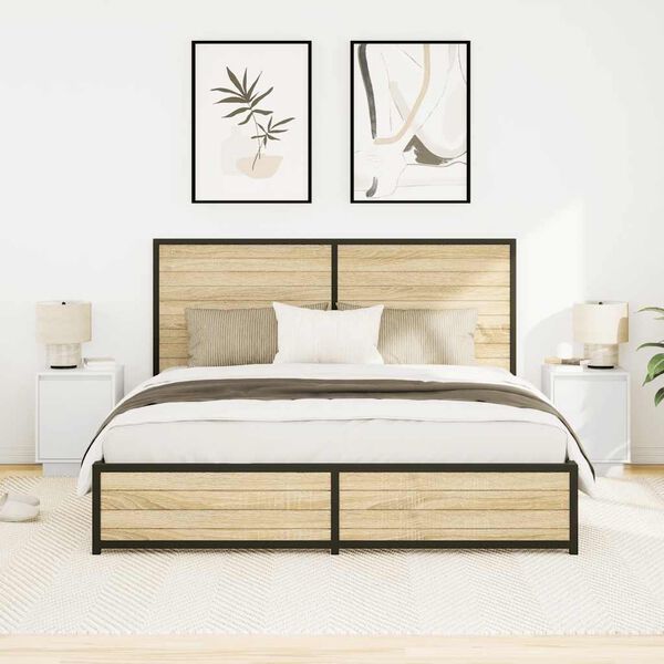 vidaXL Y&ouml;p&ouml;yt&auml;kaapit LED-valoilla 2 kpl Valkoinen 38x34x50 cm