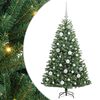 vidaXL Salkomallinen tekoinen joulukuusi Vihre&auml; 120 cm PVC ja metalli