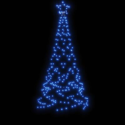vidaXL Joulukuusi piikillä 200 sinistä LED-valoa 180 cm
