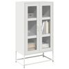 vidaXL Highboard Valkoinen 68x39x123 cm Teräs