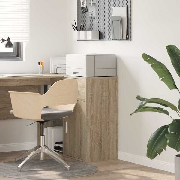 vidaXL Sivup&ouml;yt&auml; Sonoma tammi 38 x 34.5 x 75 cm Tekninen puu