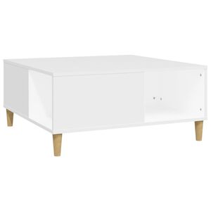 vidaXL Sohvap&ouml;yt&auml; valkoinen 80x80x36,5 cm tekninen puu