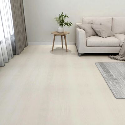 vidaXL Itsekiinnittyvä lattialankku 55 kpl PVC 5,11 m² beige