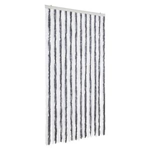 vidaXL Hy&ouml;nteisverho harmaa ja valkoinen 100x230 cm chenille