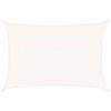vidaXL Aurinkopurje 160 g/m&sup2; valkoinen 5x7 m HDPE