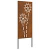 vidaXL Puutarhan yksityisyyden verho Viivakuvio Ruosteinen 50 x 140 cm