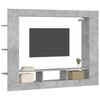 vidaXL TV-taso betoninharmaa 152x22x113 cm tekninen puu