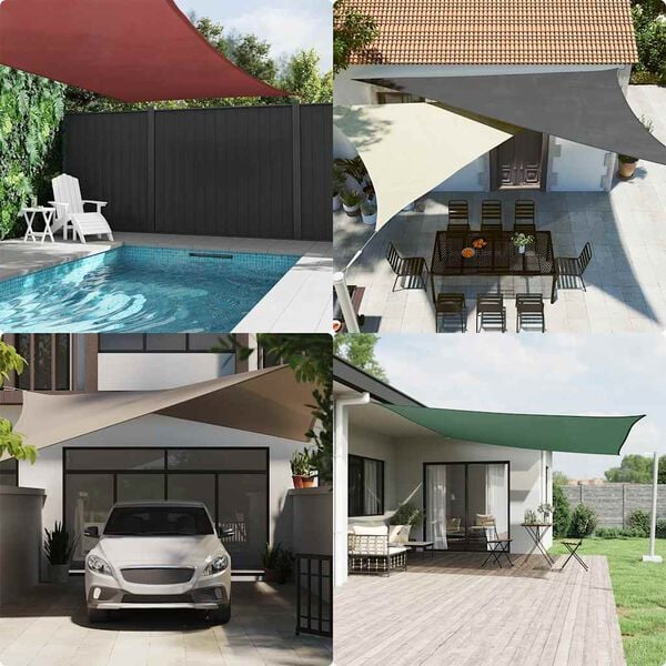 vidaXL Aurinkopurje Oxford-kangas suorakaide 2x5 m antrasiitti