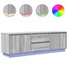 vidaXL TV-taso LED-valoilla harmaa Sonoma 160,5x41x50 cm