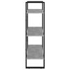 vidaXL Kirjahylly betoninharmaa 80x30x105 cm tekninen puu