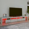 vidaXL TV-taso LED-valoilla betoninharmaa 260x36,5x40 cm
