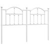 vidaXL Metallinen vaihtop&auml;&auml;ty valkoinen 135 cm