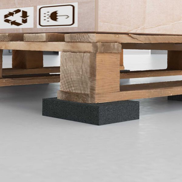 vidaXL Kumimatto Musta Kumi