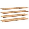 vidaXL Kelluvat hyllyt 4 kpl 120x40x2 cm &ouml;ljytty massiivipuu akaasia