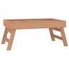 vidaXL Kokoontaitettava tarjotin 55x35x25 cm t&auml;ysi tiikki