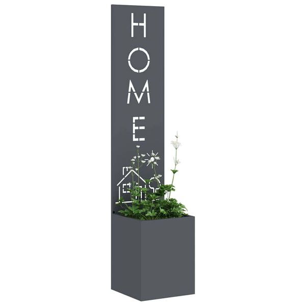 vidaXL Puutarhan yksityisyyden verho Antrasiitti 32 x 140 cm