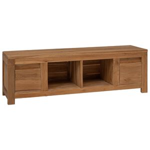 vidaXL TV-kaappi 110 x 30 x 35 cm Luonnollinen Tiikkipuu