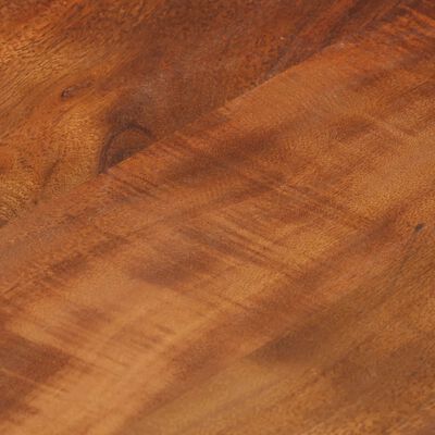 vidaXL Sivupöytä ruskea 45x35x49 cm täysi akaasiapuu ja valurauta