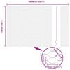 vidaXL Aitalatu Harmaa 100 x 1,5 m (50 mm verkko) Ter&auml;st&auml; ja PVC:t&auml;