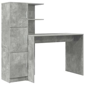 vidaXL P&ouml;yt&auml; Betoni Harmaa 133.5 x 50 x 124 cm 2 kpl