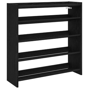 vidaXL Kenk&auml;teline musta 80x25x81 cm tekninen puu