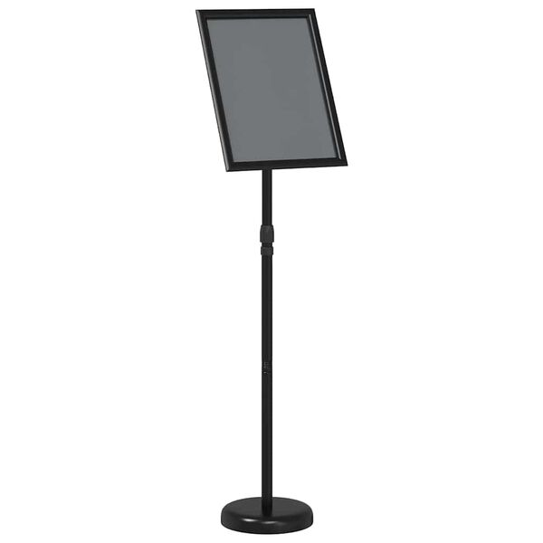 vidaXL Messun&auml;yt&ouml;t Musta 25 x 25 x 125 cm Alumiini