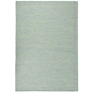 vidaXL Ulkomatto Flatweave 160x230 cm turkoosi