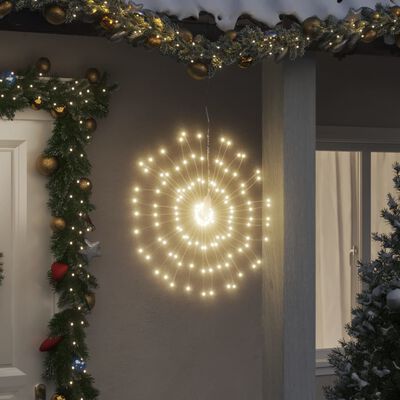 vidaXL Starburst jouluvalot 140 LED-valoa 8 kpl lämmin valkoinen 17 cm