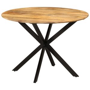 vidaXL Ruokap&ouml;yt&auml; &Oslash;110x78 cm t&auml;ysi mangopuu ja ter&auml;s