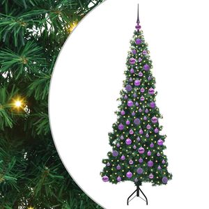 vidaXL Nurkkateko joulupuu jalustalla Vihre&auml; 180 cm PVC ja metalli