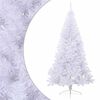 vidaXL Tekojoulukuusen puolikas jalustalla valkoinen 210 cm PVC
