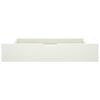 vidaXL S&auml;ngynrunko 2 vetolaatikolla valkoinen t&auml;ysi m&auml;nty 180x200 cm