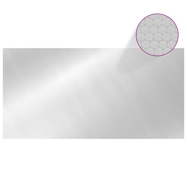 vidaXL Uima-altaan suoja hopea 975x488 cm PE