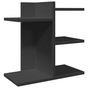 vidaXL P&ouml;yd&auml;n j&auml;rjest&auml;j&auml; musta 42x21,5x42 cm tekninen puu
